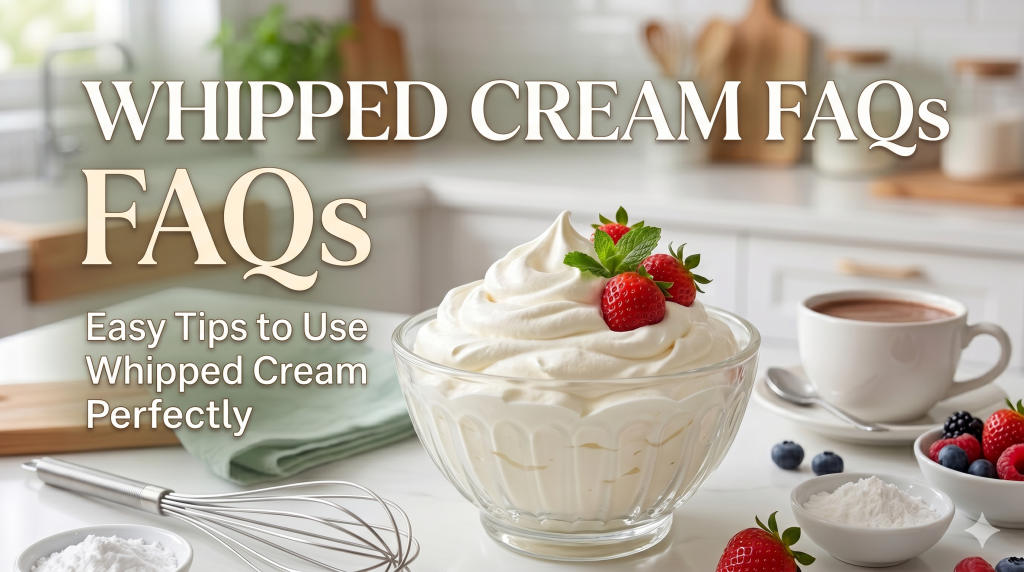 Easy Tips to Use Whipped Cream Perfectly