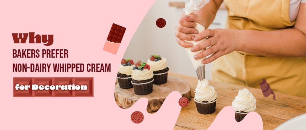 Non-Dairy Whipped Cream for Decoration