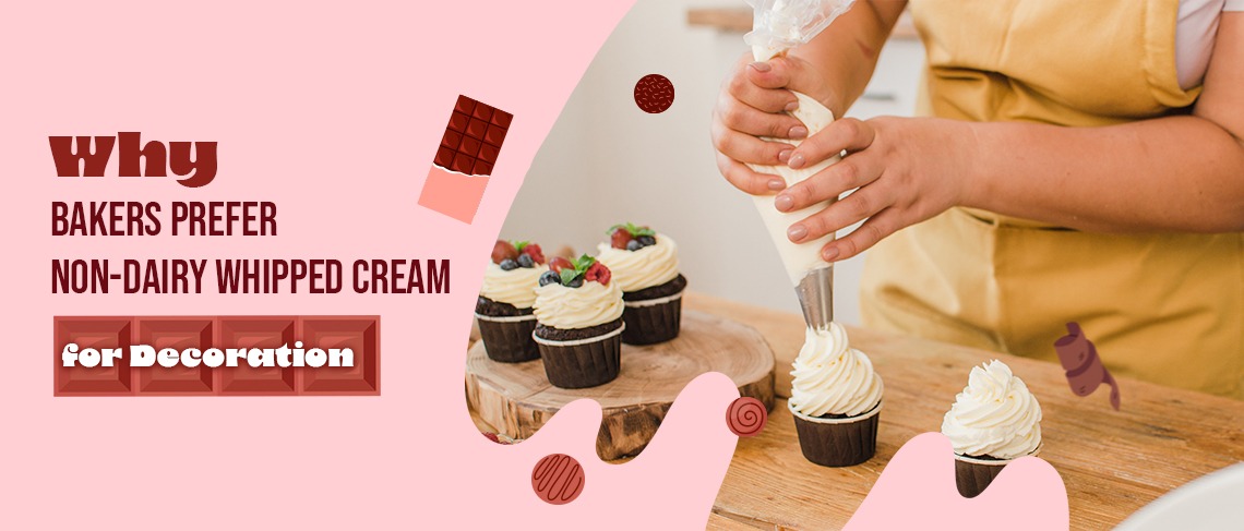 Non-Dairy Whipped Cream for Decoration